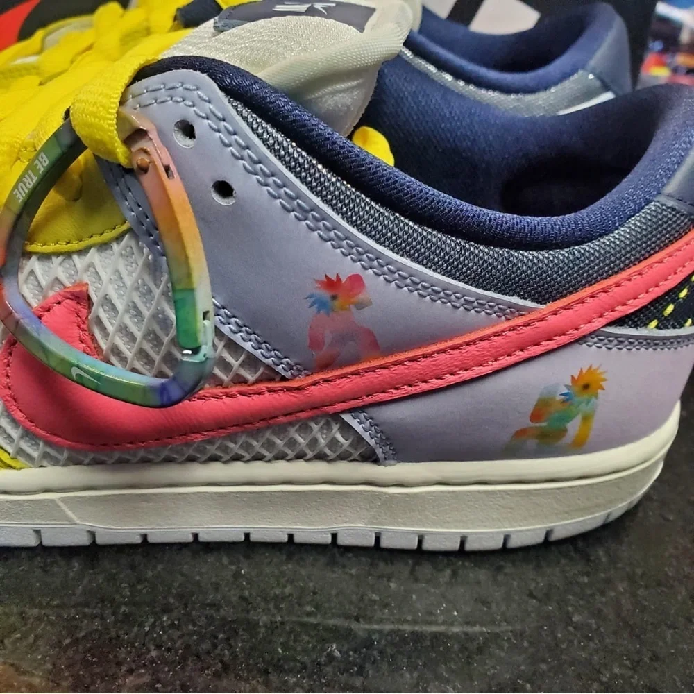 Sz 13 Xavier Schipani x Nike Dunk Low SB 'Be True - Trans Joy'
